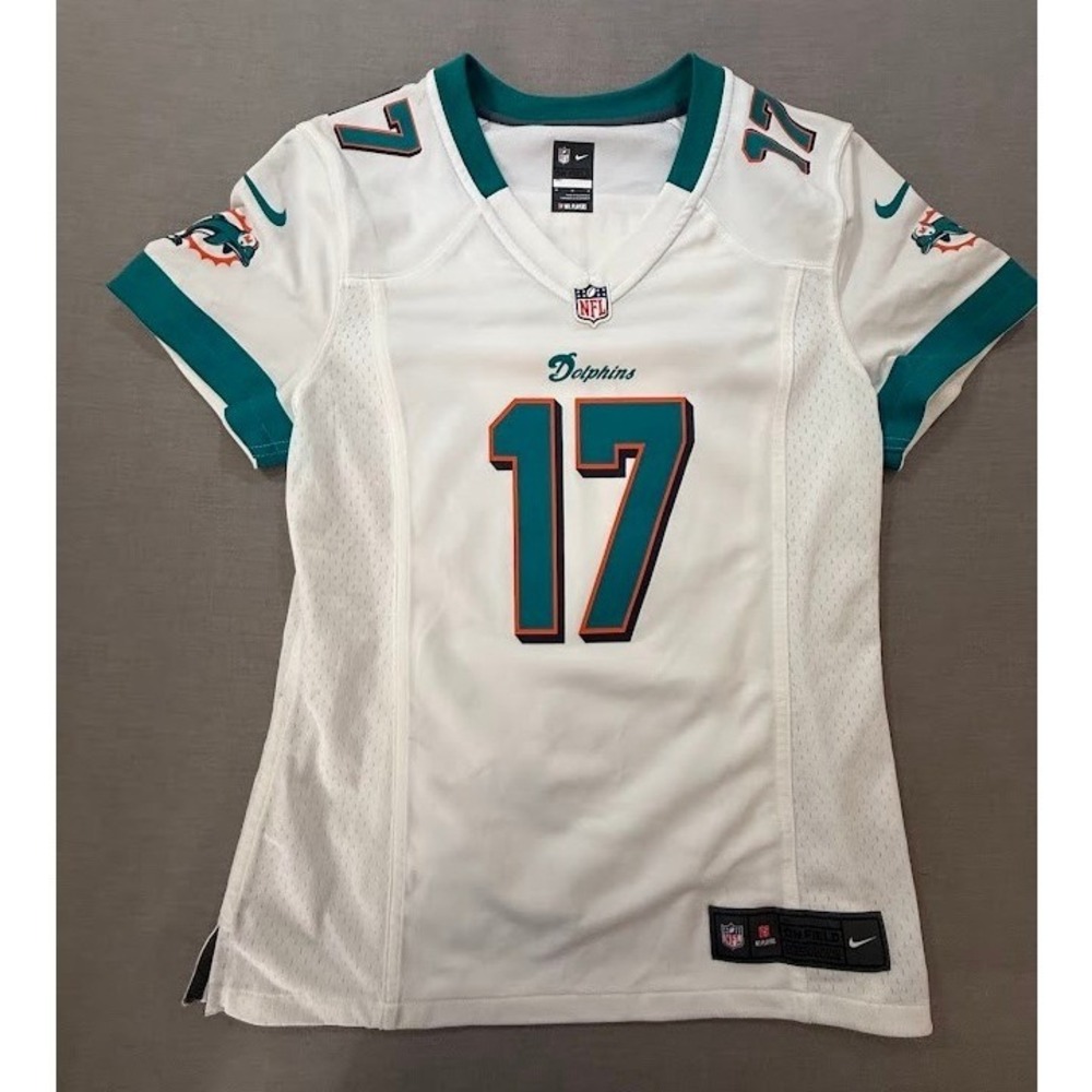 Nike Miami Dolphins NFL On Field 17 Tannehill Football Jersey Womens White‎ M
